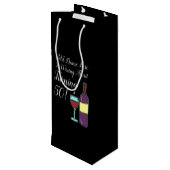 Winning van 50 50e verjaardag wijn cadeautas (Achterkant Gekanteld)