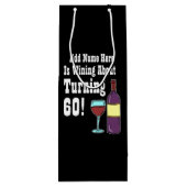 Winning van 60 60e verjaardag wijn cadeautas (Achterkant)