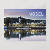 Winningen Moselle Sunset Panorama Duitsland  Feestdagenkaart (Voorkant)