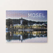 Winningen Moselle Sunset Panorama Duitsland  Legpuzzel (Horizontaal)