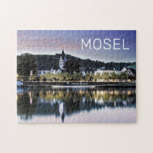 Winningen Moselle Sunset Panorama Duitsland  Legpuzzel
