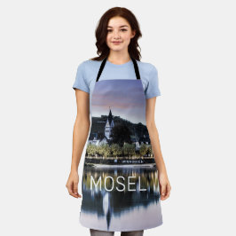 Winningen Moselle Sunset Panorama Duitsland  Schort