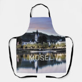 Winningen Moselle Sunset Panorama Duitsland  Schort (Voorkant)