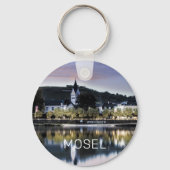 Winningen Moselle Sunset Panorama Duitsland  Sleutelhanger (Voorkant)