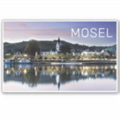 Winningen Moselle Sunset Panorama Duitsland  Sticker (Voorkant)