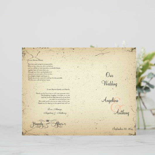 Winningsprogramma voor formeel huwelijk (Staand voorkant)