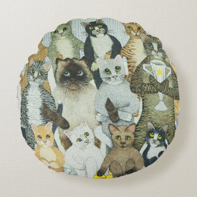 Winningswegen Rond Kussen (Voorkant)