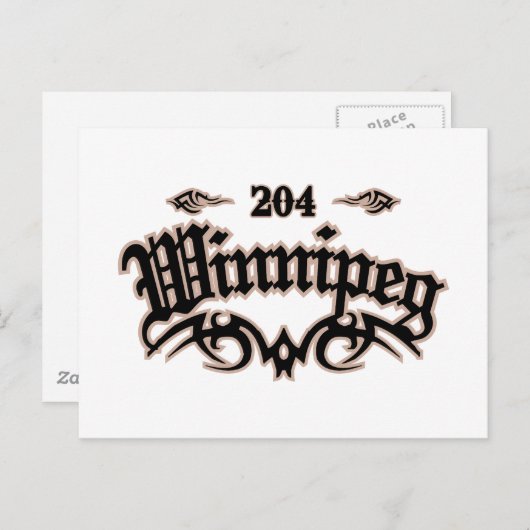 Winnipeg 204 briefkaart (Voorkant / Achterkant)