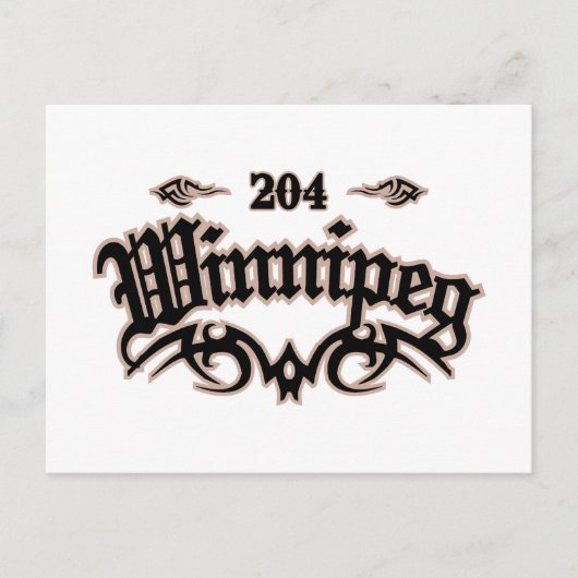 Winnipeg 204 briefkaart (Voorkant)