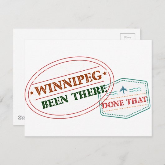 Winnipeg Been deed dat Briefkaart (Voorkant / Achterkant)