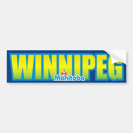 Winnipeg Bumper Bumpersticker (Voorkant)