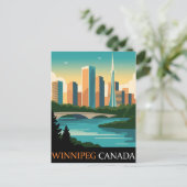 Winnipeg Canada Briefkaart (Staand voorkant)