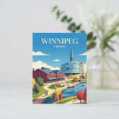 Winnipeg Canada Briefkaart (Staand voorkant)
