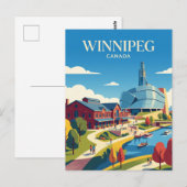 Winnipeg Canada Briefkaart (Voorkant / Achterkant)