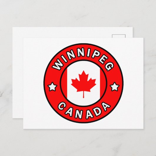 Winnipeg Canada Briefkaart (Voorkant / Achterkant)