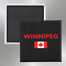 Winnipeg Canada Canadese vlag Donkere kleur