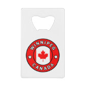 Winnipeg Canada Creditkaart Flessenopener (Voorkant)
