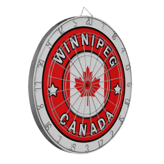 Winnipeg Canada Dartbord (Voorkant Links)