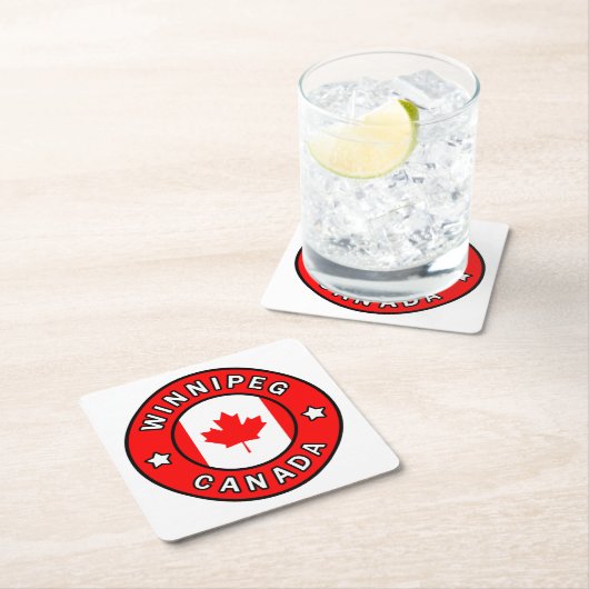 Winnipeg Canada Kartonnen Onderzetters (Insitu)
