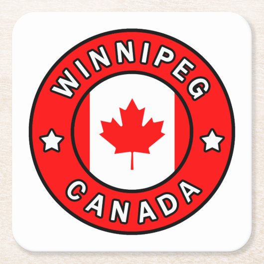Winnipeg Canada Kartonnen Onderzetters (Voorkant)