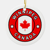 Winnipeg Canada Keramisch Ornament (Voorkant)
