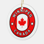 Winnipeg Canada Keramisch Ornament (Links)