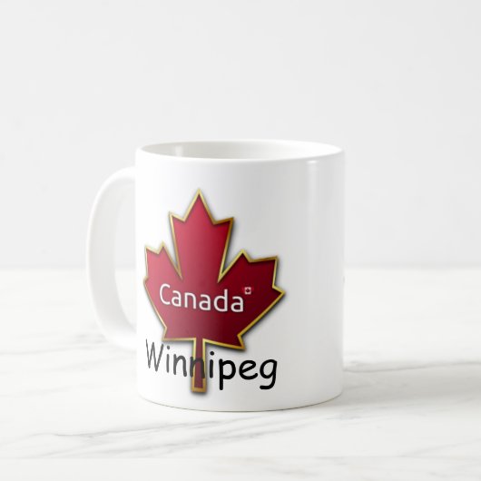 Winnipeg Canada Koffiemok (Voorkant links)