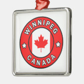 Winnipeg Canada Metalen Ornament (Links)