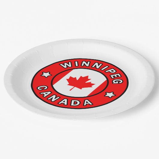 Winnipeg Canada Papieren Bordje (Gekanteld)