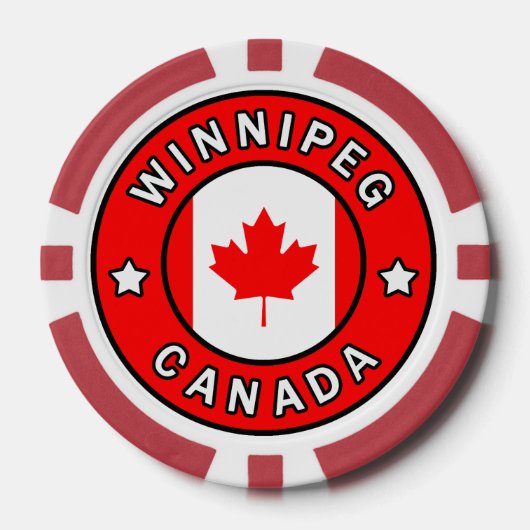 Winnipeg Canada Pokerchips (Voorkant)