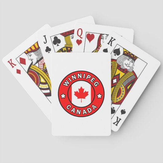 Winnipeg Canada Pokerkaarten (Achterkant)