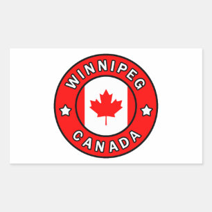 Winnipeg Canada Rechthoekige Sticker
