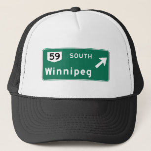 Winnipeg, Canada Road Sign Trucker Pet