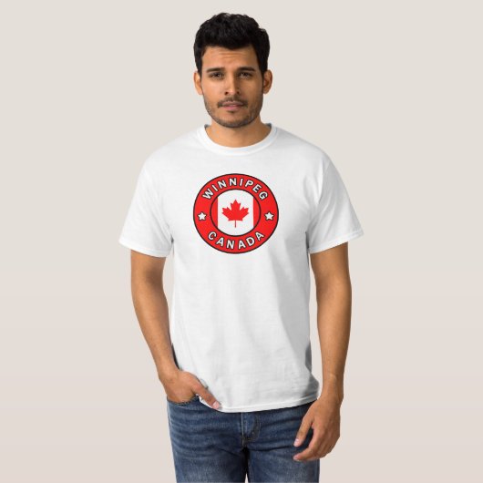 Winnipeg Canada T-shirt (Voorkant volledig)