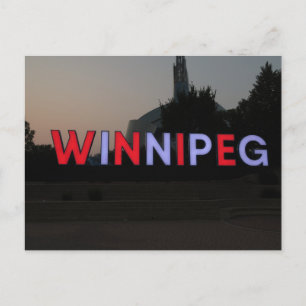 Winnipeg, Canada Teken Briefkaart