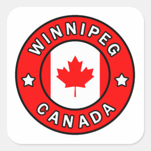 Winnipeg Canada Vierkante Sticker