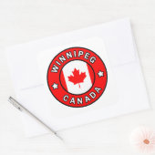 Winnipeg Canada Vierkante Sticker (Envelop)