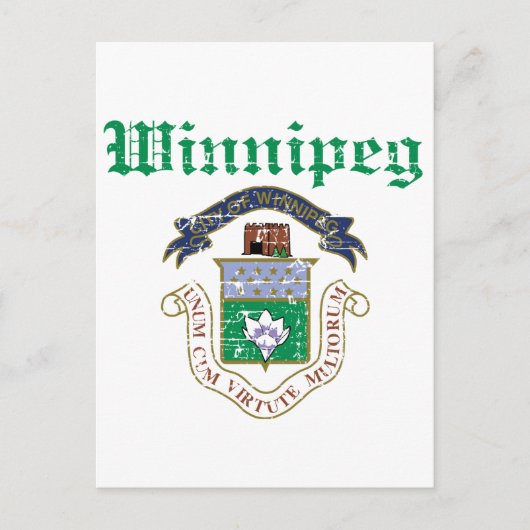 Winnipeg-design Briefkaart (Voorkant)