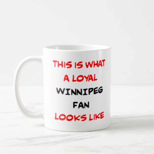 Winnipeg-fan, loyaal koffiemok (Links)