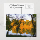 Winnipeg herfst briefkaart (Voorkant / Achterkant)