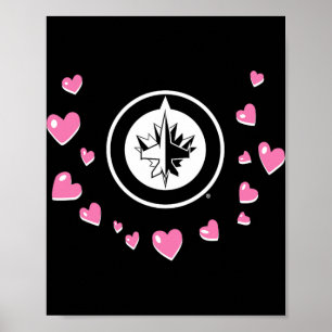 Winnipeg Jets Valentijn liefde Nhl officieel in li Poster