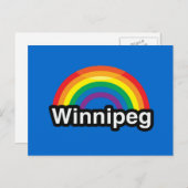 WINNIPEG LGBT PRIDE RAINBOW BRIEFKAART (Voorkant / Achterkant)