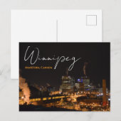 Winnipeg Manitoba Canada Reizen Briefkaart (Voorkant / Achterkant)