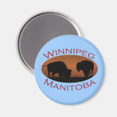 Winnipeg, Manitoba Magneet (Voorkant / Achterkant)