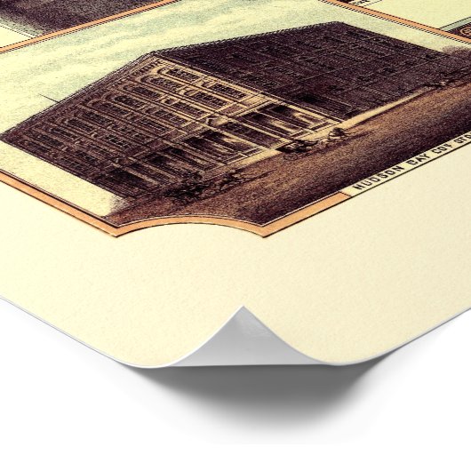 Winnipeg, MB, Canada Panoramic Map - 1884 Poster (Hoek)