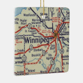 Winnipeg MB  Map Keramisch Ornament (Rechts)