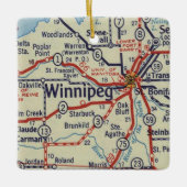Winnipeg MB  Map Keramisch Ornament (Voorkant)