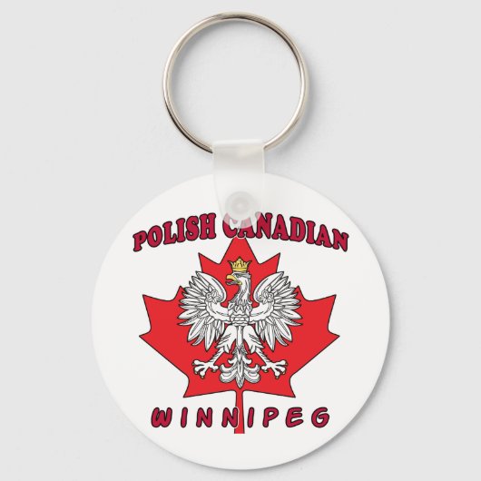 Winnipeg Pools Canadees Leaf Sleutelhanger (Voorkant)
