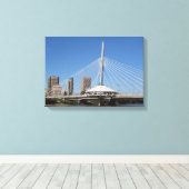 Winnipeg Provencher Bridge Canvas Afdruk (Insitu (Houten vloer))