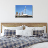 Winnipeg Provencher Bridge Canvas Afdruk (Insitu (Slaapkamer))